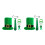2Ensembles Costume Vert Saint Patrick Chapeau Cravate Décor Festif 1