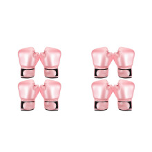 4Paires De Boxe Enfant Rose En Mousse PU Protection Confortable