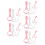 20Pcs Infant Bed Rings Plastic Pull Up Rings for Playpen Use 1