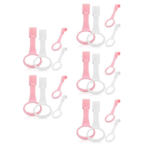 20Pcs Infant Bed Rings Plastic Pull Up Rings for Playpen Use