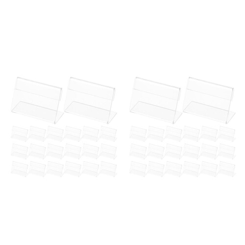 100Pièces Présentoir Transparent Incliné En L Usage Mariage
