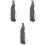 3Stk Grau Bungee Cord Elastisch Für Kleidung Stretch Seil Für DIY 5