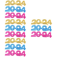 12Paare Lustige Stk Partybrillen Damen Bunt New Years Fotorequisiten