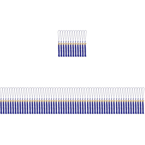72Pcs Blue Graduation Tassels Polyester Alloy for Cap Decor Ceremony 2