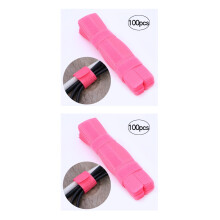 200Stk Kabel Organizer Nylon Für Kabelmanagement Pink