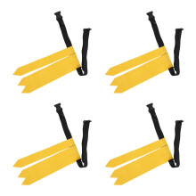 4Stk Verstellbare Football Flaggen Gürtel Nylon PVC Mehrfarben Outdoor