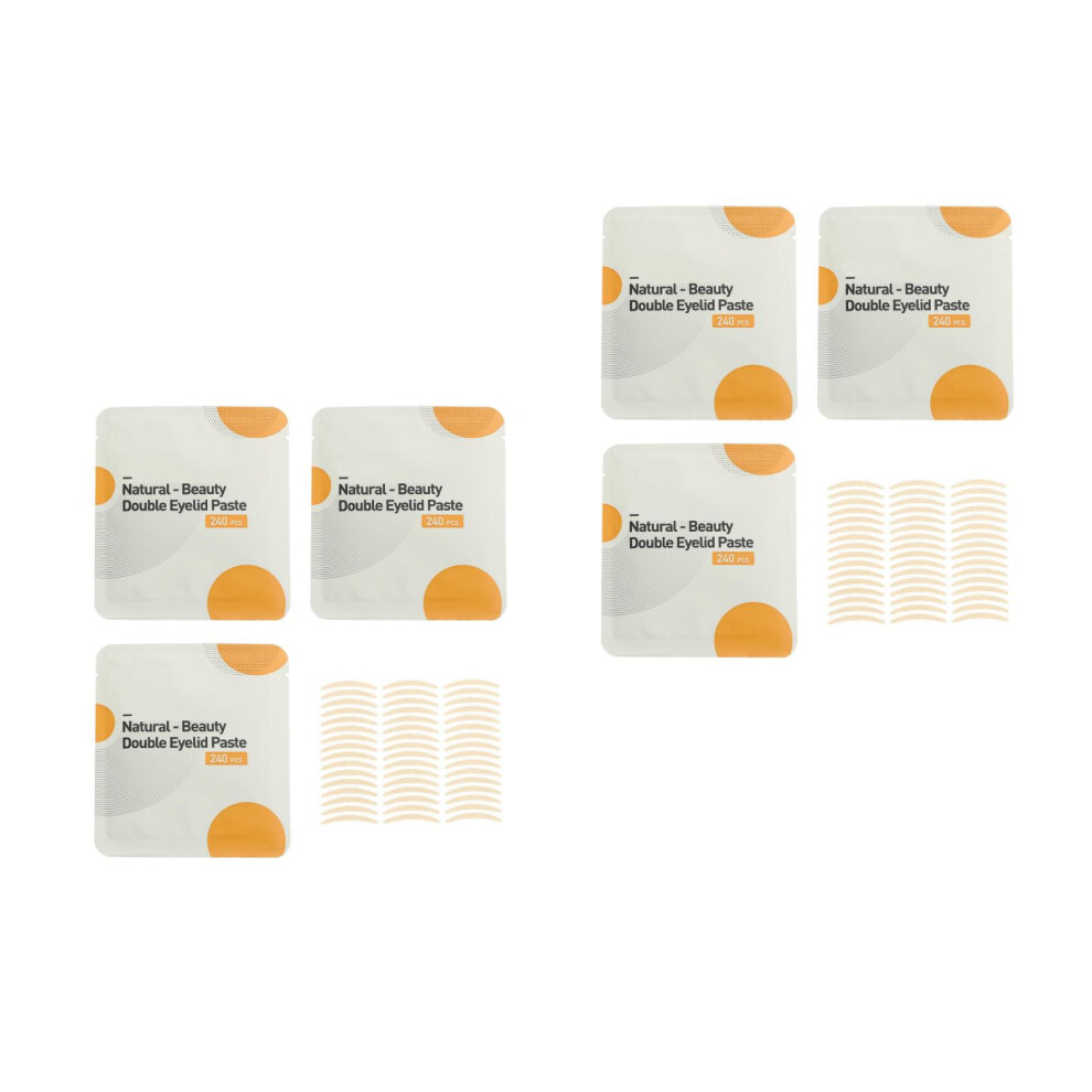 Villcase 6Sets Natural Fiber Eyelid Lift Strips Invisible Double Eyelid Tape