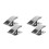 4Pièces Clamp Poisson Taille Variée Pour Ferme 1