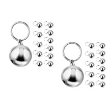 24Pièces Charms Collier Animaux Métal Argenté Petits