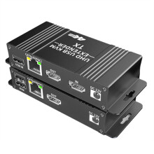 4K 60Hz -Kompatibler KVM-Extender über IP Rj45 Cat6 USB-Ethernet-Extender 60m/196FT für NVR-Kameraüberwachung EU-STECKER
