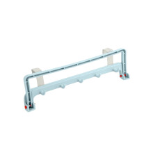 2Pièces Crochet Rabattable Bleu En Acier Inox Et ABS Pour Cuisine