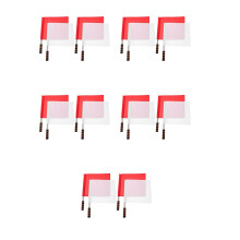 20Pcs Assorted Color Referee Flags Stainless Steel for Traffic Control