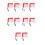 20Pcs Assorted Color Referee Flags Stainless Steel for Traffic Control 1