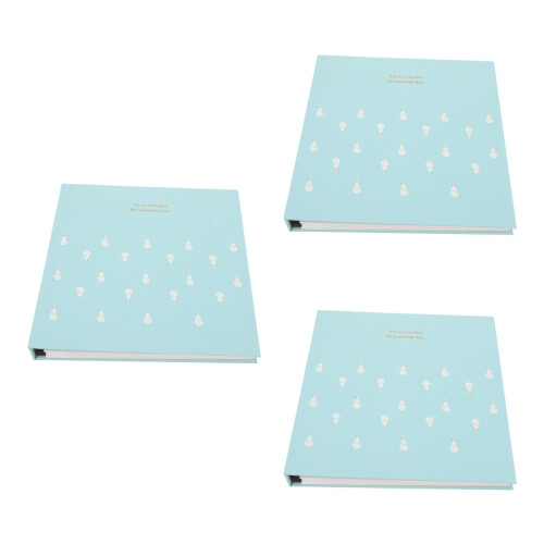 3Pièces Album À Vert Pour Papier