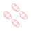 4Pièces Protections De Silicone Rose Avec Poignées Anti-Casse 1