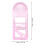 2Stk Vielseitiges Zeichenwerkzeug Lineal Rosa 2