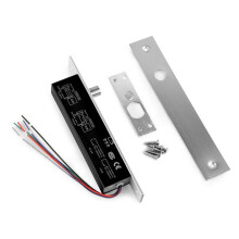 Fechadura de Ferrolho Elétrica DC12V Mortise Deadbolt 2000Kg/4409lb Força Circuito Tipo Estreito para Segurança Diária Aprimorada