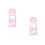 2Stk Vielseitiges Zeichenwerkzeug Lineal Rosa 10