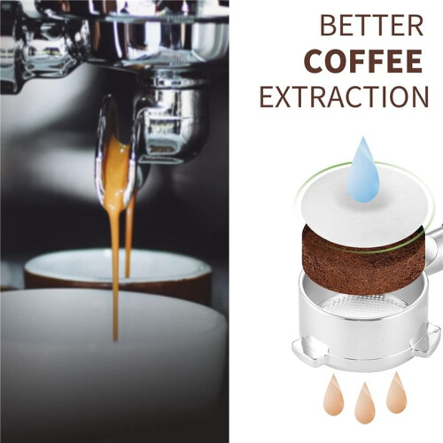 Espressofilterpapper 58mm-3200 St Oblekt Kaffepappersfilter för Espressomaskin - Portafilter Espressofilter 1