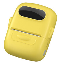 Portable Thermal Printer Printer with Stickers Printer for Small Business Home Office Yellow