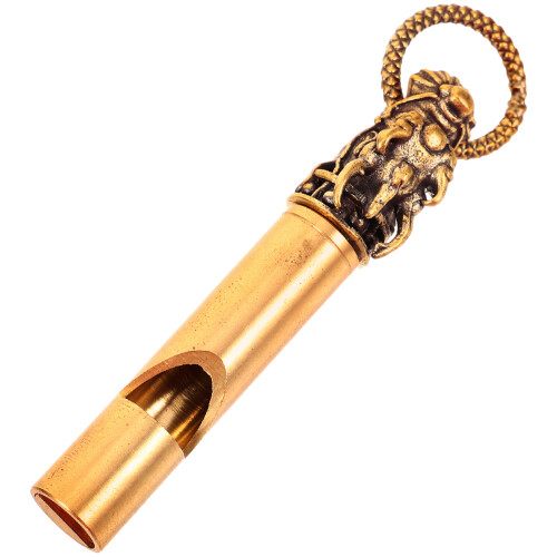 2St Koper Fluit Sleutelhanger Decoratieve Nood Fluit 1