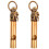 2St Koper Fluit Sleutelhanger Decoratieve Nood Fluit 4