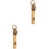2St Koper Fluit Sleutelhanger Decoratieve Nood Fluit 5