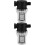 2Pcs High Efficiency Black Plastic Water Hose Inline Strainer Filter 4