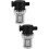 2Pcs High Efficiency Black Plastic Water Hose Inline Strainer Filter 6