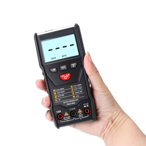 2Pcs Handheld Digital Multimeter Black for Home Use Accurate Testing 1