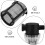2Pcs High Efficiency Black Plastic Water Hose Inline Strainer Filter 8