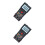 2Pcs Handheld Digital Multimeter Black for Home Use Accurate Testing 8