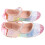 4Paare Freizeit Schuhe PU Leder Bunt 3