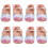 4Paare Freizeit Schuhe PU Leder Bunt 7