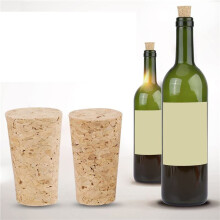 Bouchon de Bouteille en Bois, Bouchons en Bois Tendre, Bouchon de Bouteille de Bière en Liège Conique pour Artisanat de Vinification, pour Bouteille