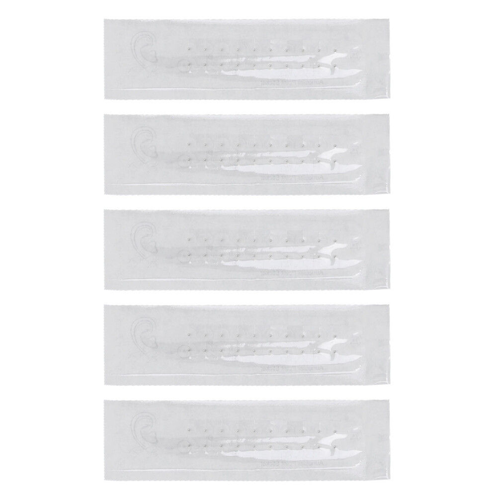 Silver 100Pcs Ear Acupuncture Stickers, Circulation Activation, Safe Acupressure Patch