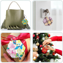 40PCS Hexagon Sublimation Keychain Blanks Double Side Heat Transfer Blanks Blank Board Key Rings Blanks