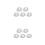 10Pcs Silver Alloy Handbag Bag Chains Durable DIY Replacement Straps 5