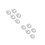 10Pcs Silver Alloy Handbag Bag Chains Durable DIY Replacement Straps 8