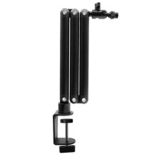 Braço Articulado Ajustável para Microfones, Suporte de Mesa Giratório para Streaming, Podcasting e Jogos