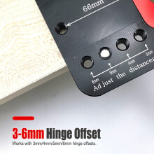 35Mm Hinge Boring Jig Woodworking Hole Drilling Guide Locator with Fixture Hole Opener Template Door Cabinets