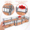 5Stk Plastik Zaun Spielset Pferde Stall 5