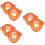 6Pcs Hard Hat Mesh Sun Shade Orange Full Brim Hardhat Accessory 9