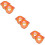 6Pcs Hard Hat Mesh Sun Shade Orange Full Brim Hardhat Accessory 10