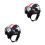 2Pcs Open Face Motorcycle ABS Material Multi Color with Visor 5