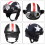 2Pcs Open Face Motorcycle ABS Material Multi Color with Visor 10