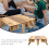 2Pièces Table Multi-Usage Pliante En Bois Pour - 9