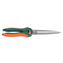 Long Nose Pruner 8.4 Inch Stainless Steel Garden Shears with Rubber Handle