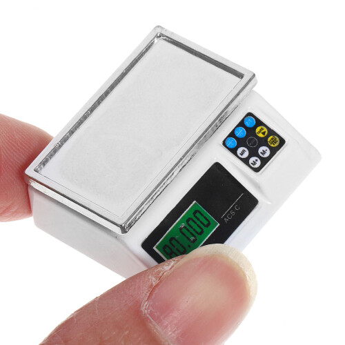 2Stk Weiß Metall Für Puppenhaus Mini 2