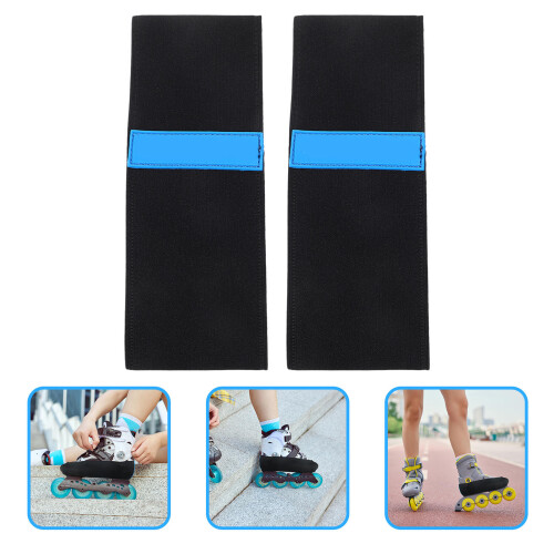10Stk Schwarze Skates Boot Schutzhüllen Für Roll- Eislauf Schuhe 1